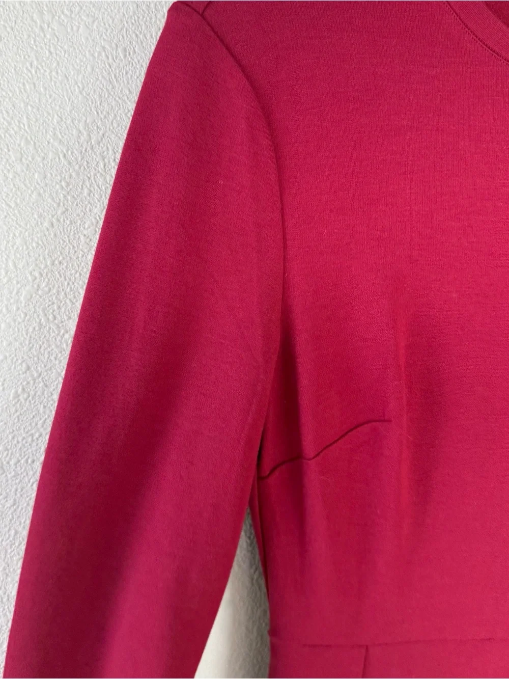 Kate Spade Colorblock Bell Sleeve Ponte Dress Cranberry Cocktail Women’s Size XS